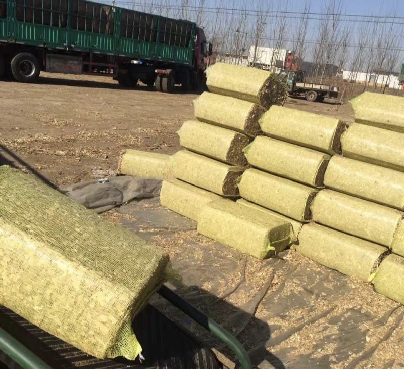 25年第一批新玉米秸秆每块80斤左右含水量25%左右