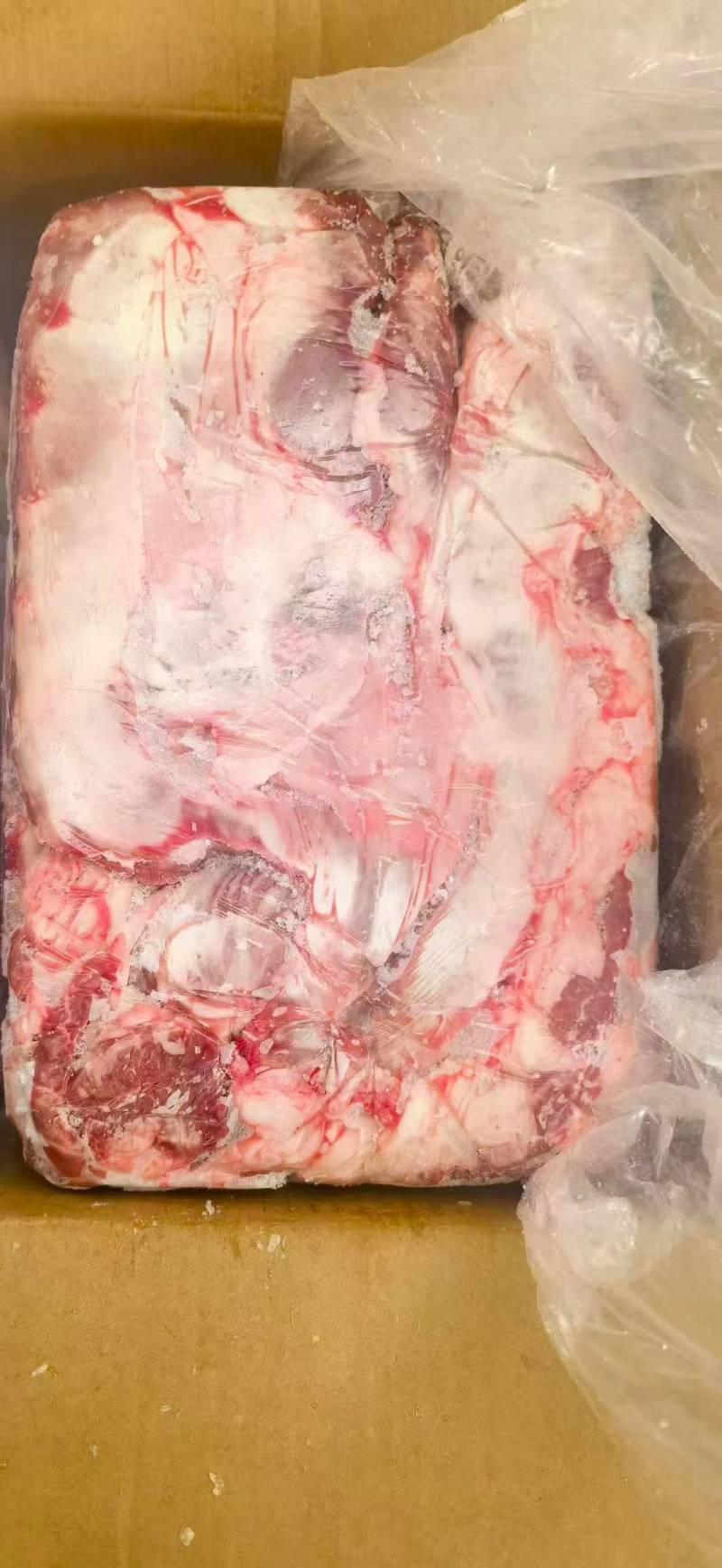 大块纯干罗根肉到货11元斤20斤箱