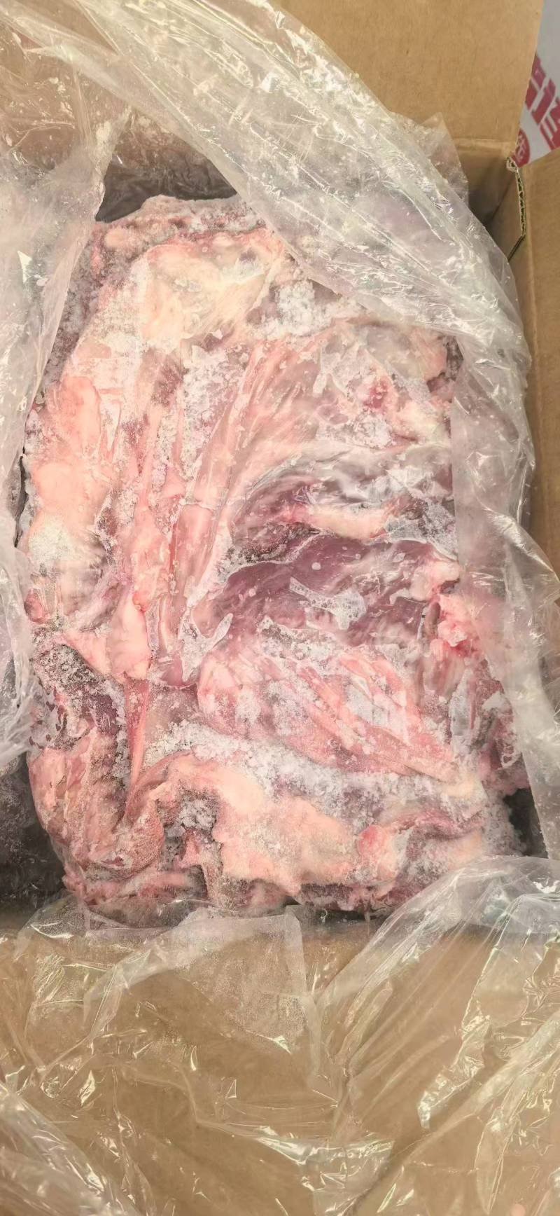 大块纯干罗根肉到货11元斤20斤箱