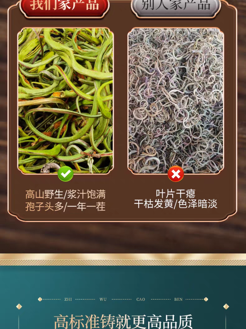 包邮）东北吉林长白山野生化石草化石草500克