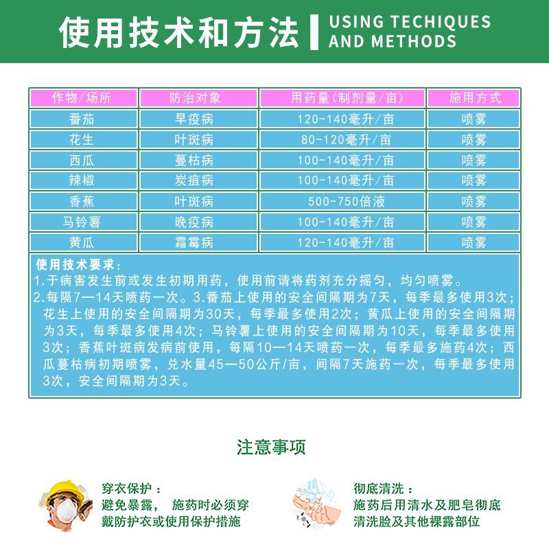 日本达科宁40%百菌清黄瓜霜霉早晚疫叶霉叶斑病农药