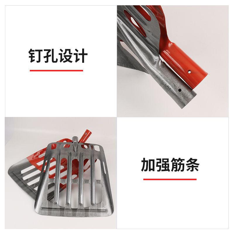 收玉米专用空心铁锹玉米棒芯圆头平头加厚特大号锰钢漏