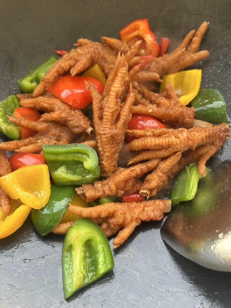 先炸后卤纯干货五香卤爪商超农贸批发熟食卤菜地摊**