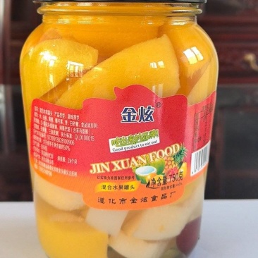 精选果肉稳定供应混合水果罐头实力批发欢迎来电洽谈合作！