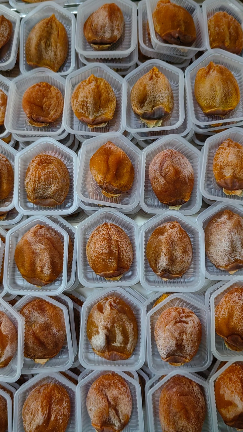 富平柿饼吊柿饼霜柿饼软糯香甜个大少核每盒二斤两盒起购