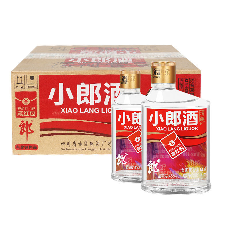 郎酒45度经典小郎酒100ml*24瓶大牌口粮酒小郎酒
