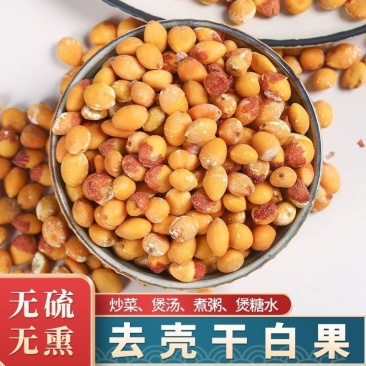 中药材白果仁银杏果去壳干果保质保量批发零售