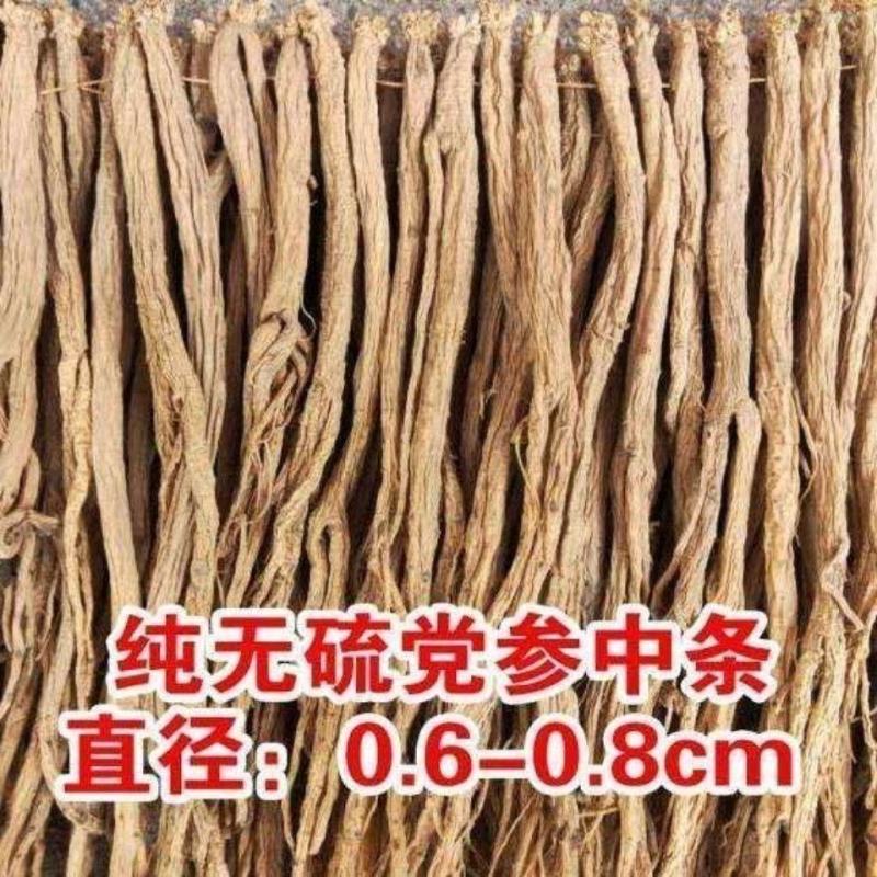 中药材党参精选统货个段片各种规格批发零售正品甘肃货