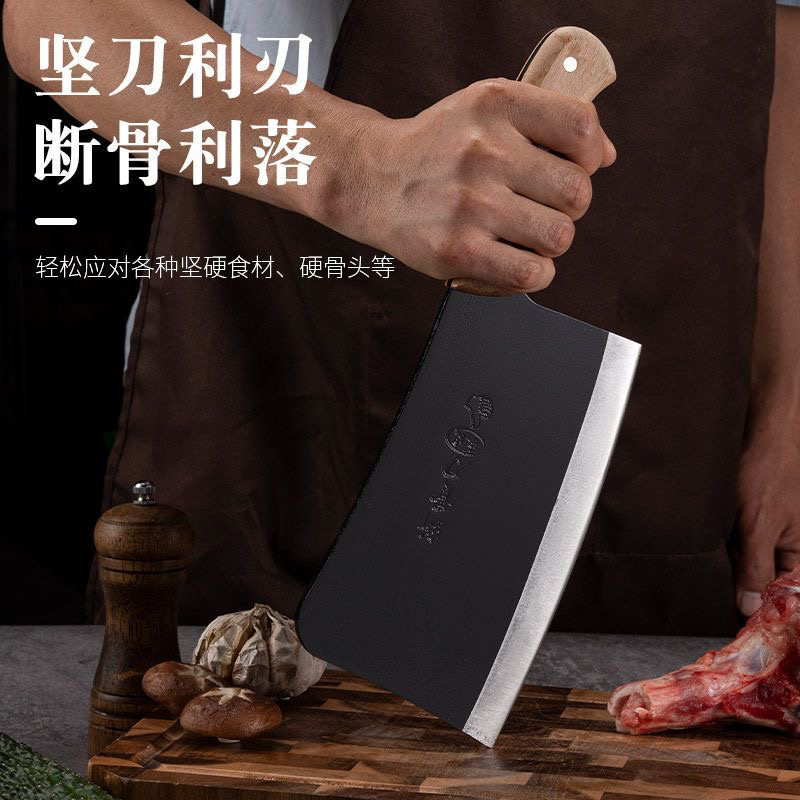 厨师屠宰家用加厚大砍骨斩骨刀手工锻造重型加厚斩骨剁骨