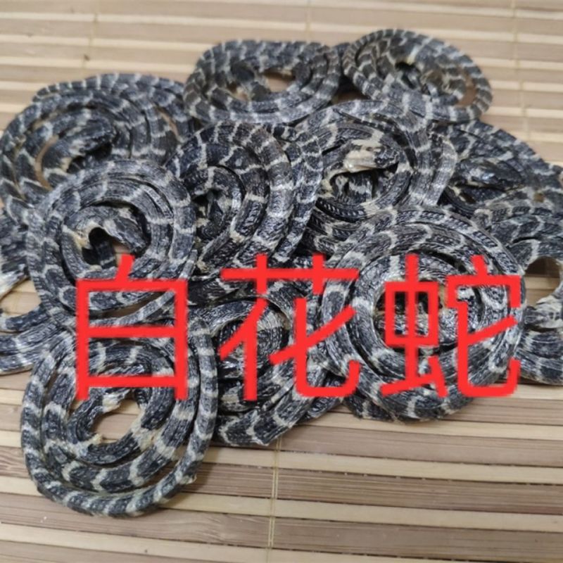 白花蛇中药材金钱白花蛇正品金钱百小花蛇干中药材