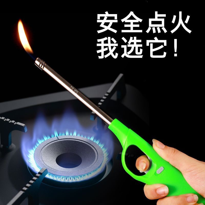 点火器打火枪加长点火枪可充气煤气灶明火长嘴打火机火棒
