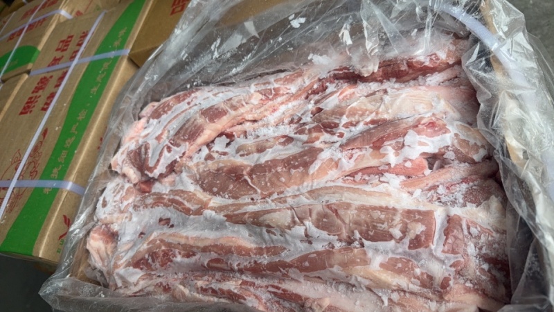 肥猪带皮五花肉条