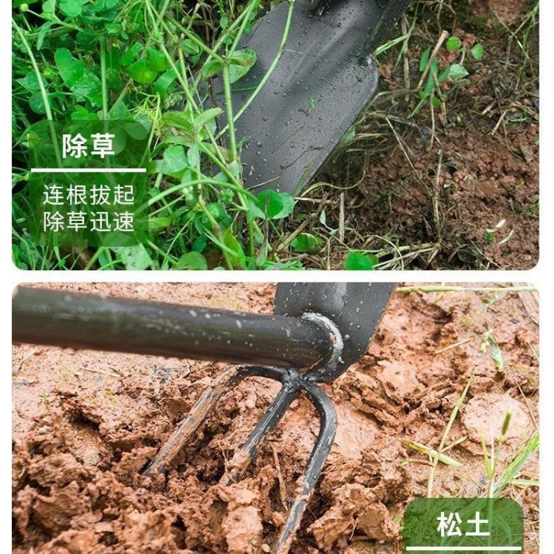 新款长柄一体小锄头家用花园阳台小花锄种菜种花小锄头