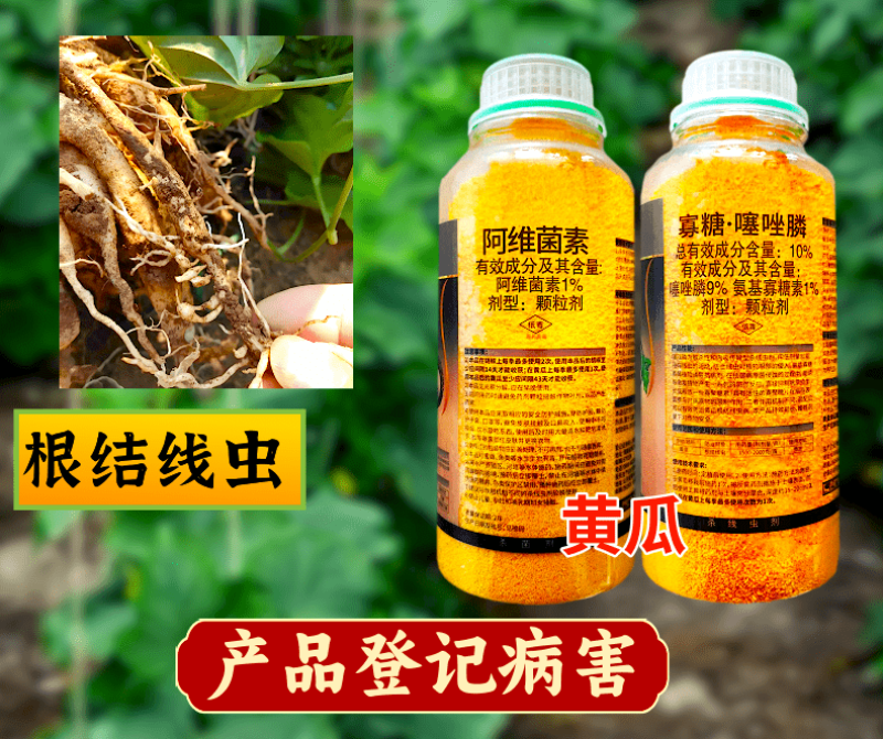 根结线虫专用套餐阿维菌素+寡糖噻唑膦杀虫杀卵不伤根不伤土
