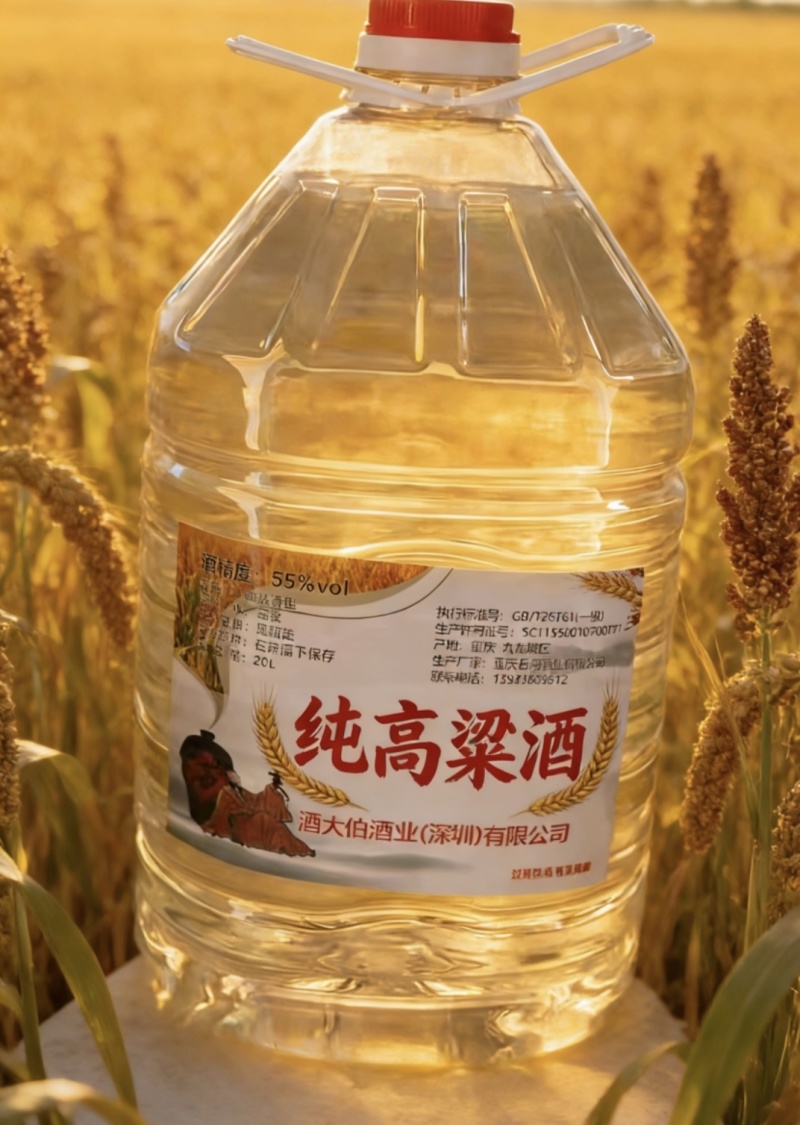 酒大伯纯高粱酒，50/61大桶高粱酒，固态发酵真粮食酒
