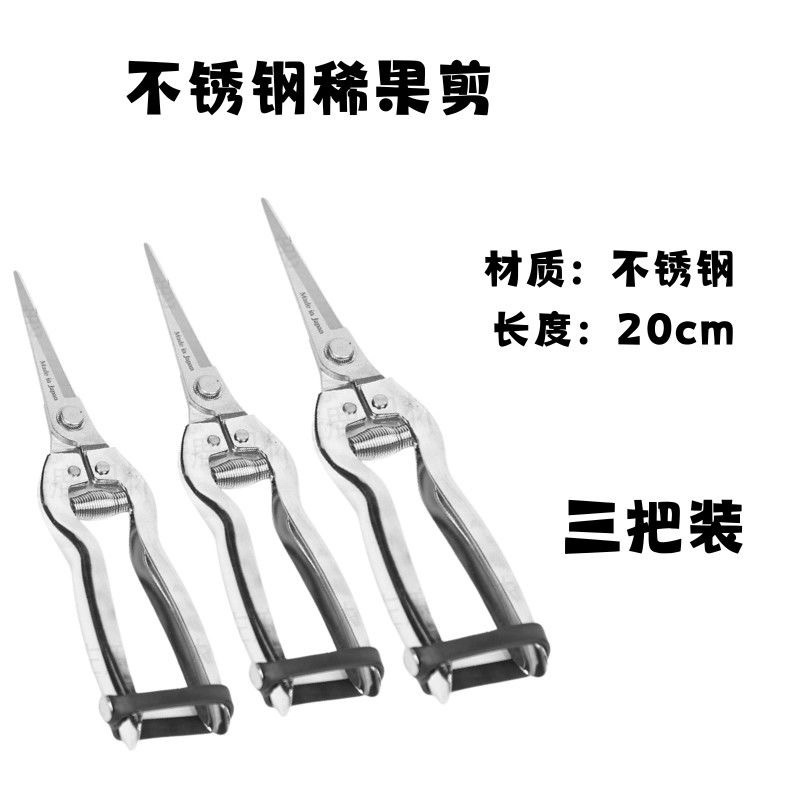 稀果剪子新款葡萄粒尖嘴剪子果树蔬果树枝稀花稀果不锈钢