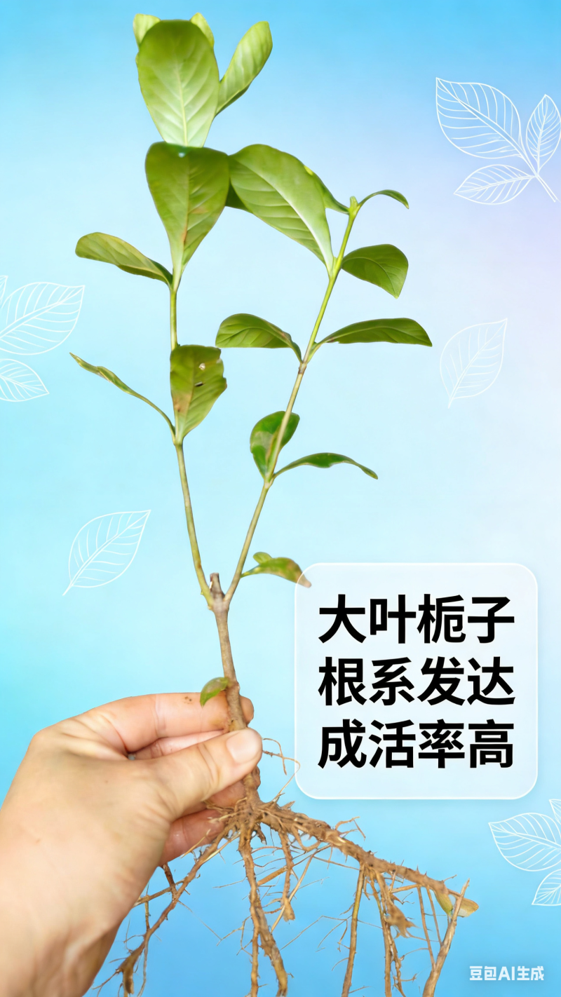 大叶栀子牡丹栀子花山栀子树景观绿化工程花卉植物