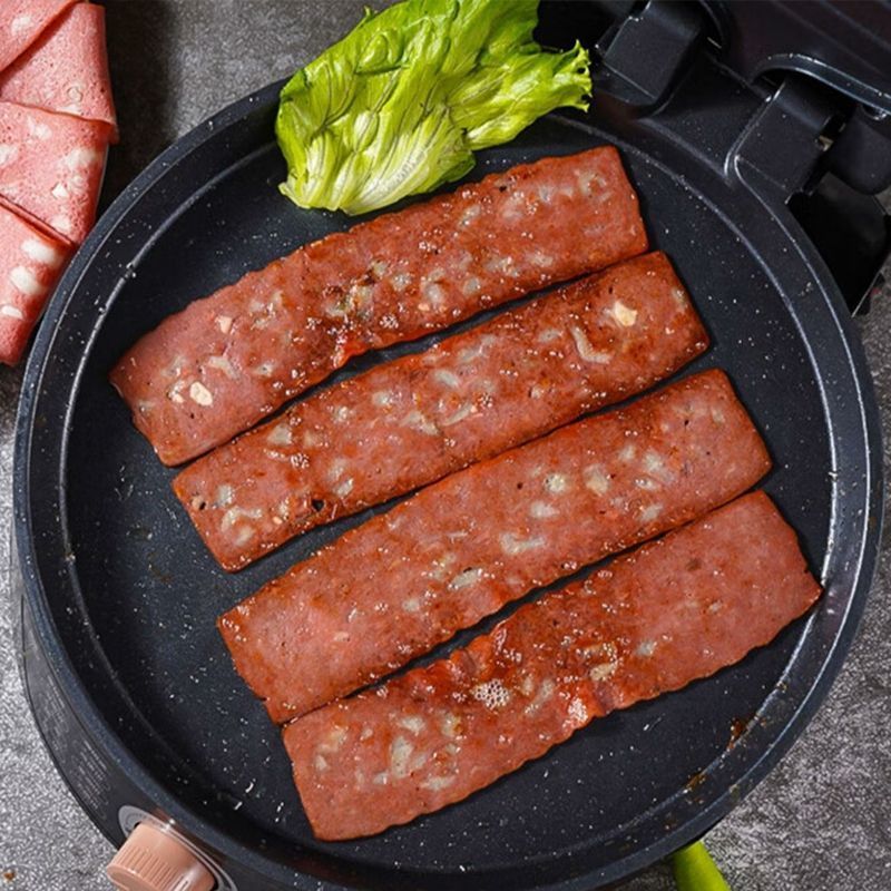 培根肉片2斤装烘焙烧烤麻辣烫早餐烤肠手抓饼培根肉片480