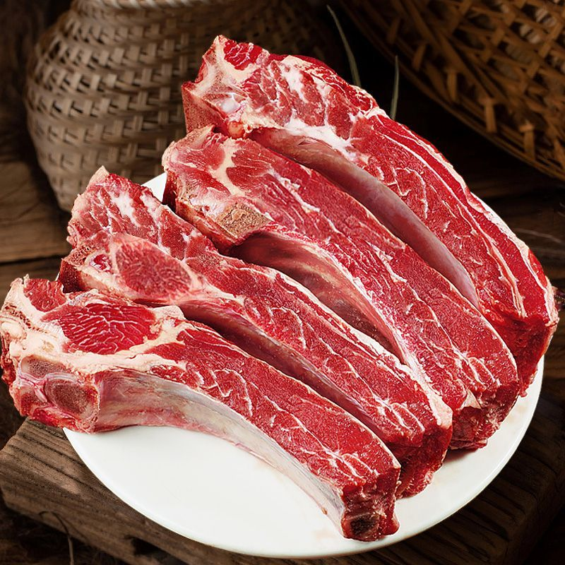山东牛肋排安格斯牛排谷饲，可一件代发电商社区团购