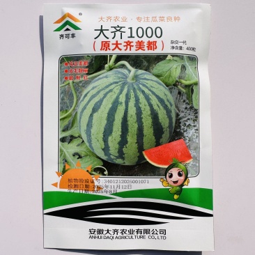 纯正美都大齐1000美都西瓜种子高糖皮薄抗裂高产西瓜种子