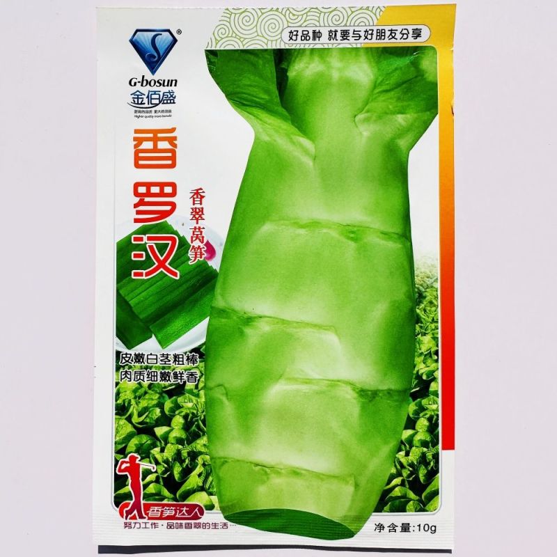 香罗汉尖叶香莴笋种子耐高温肉质脆嫩薄皮绿肉大田基地种植