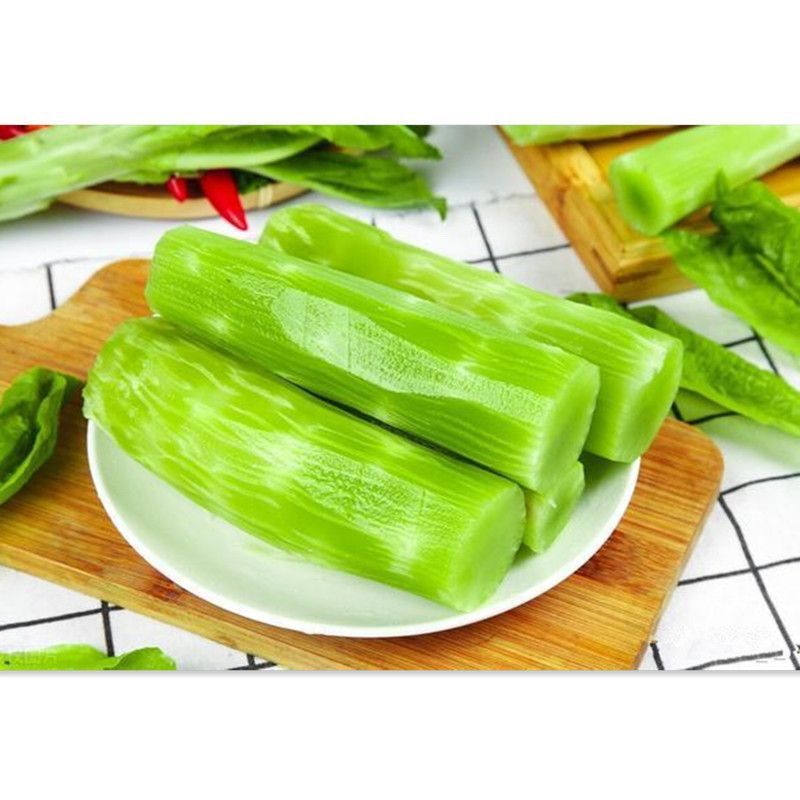 香罗汉尖叶香莴笋种子耐高温肉质脆嫩薄皮绿肉大田基地种植
