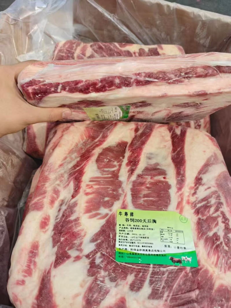 【热卖】谷饲200天后胸肥牛品质保障肉质好欢迎电联