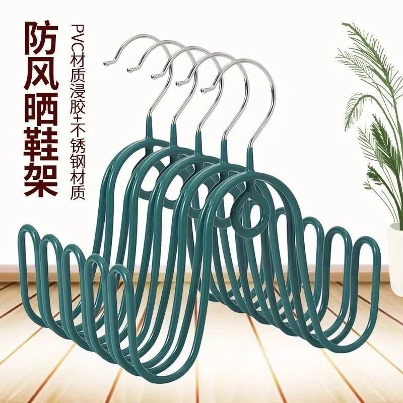 晾晒鞋架挂鞋钩窗外凉鞋架子室内防风阳台