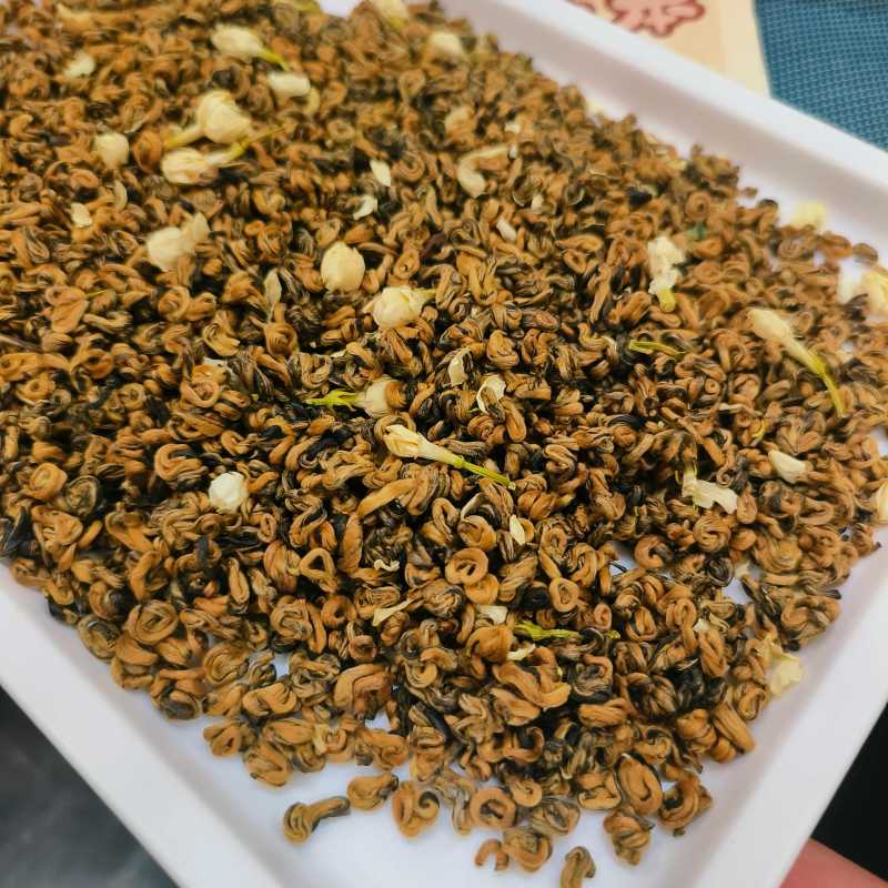 500g茉莉红茶滇红金螺新茶古树红茶蜜香浓香茉莉花茶