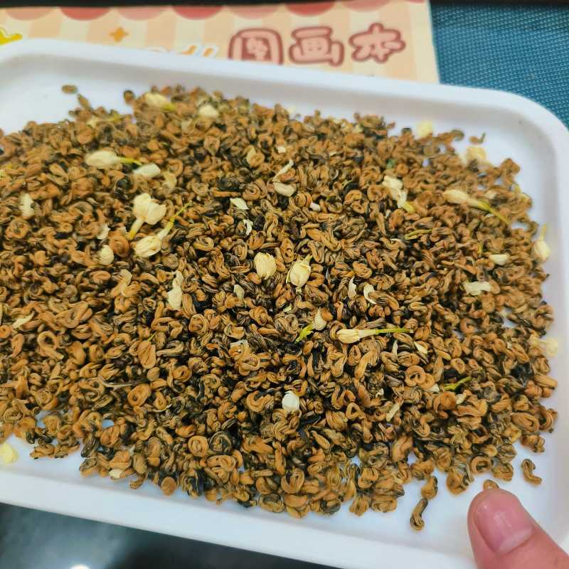 500g茉莉红茶滇红金螺新茶古树红茶蜜香浓香茉莉花茶