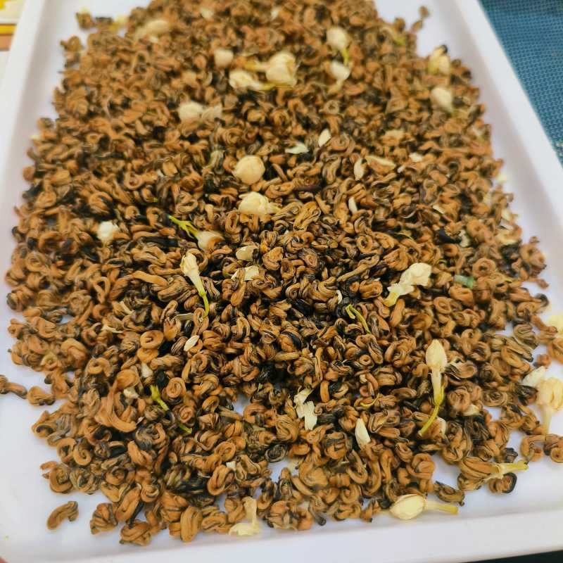 500g茉莉红茶滇红金螺新茶古树红茶蜜香浓香茉莉花茶