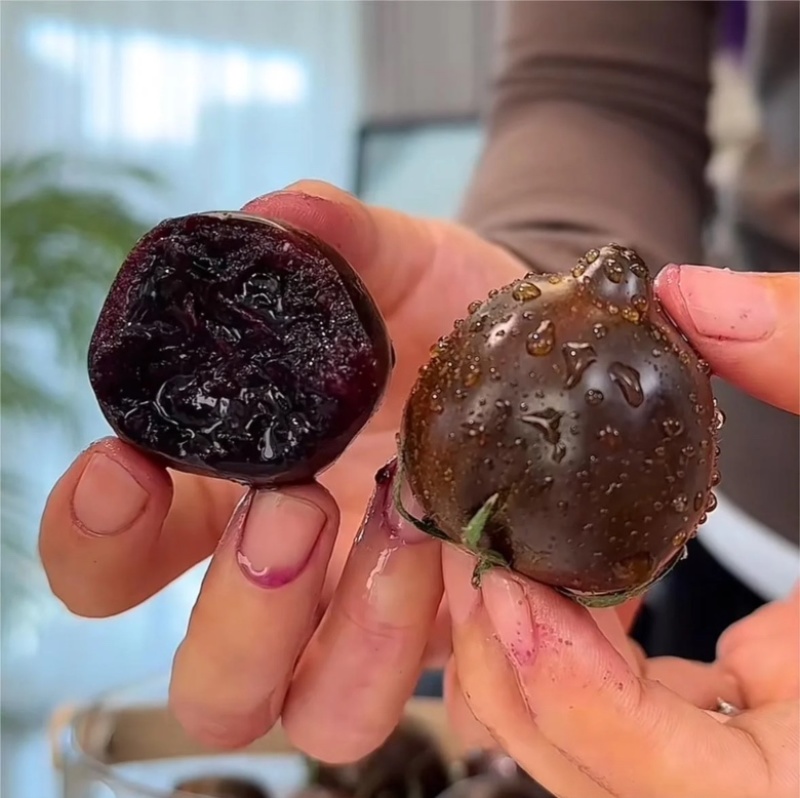 【实力货源】黑色番茄黑玫瑰黑珍珠番茄花青子