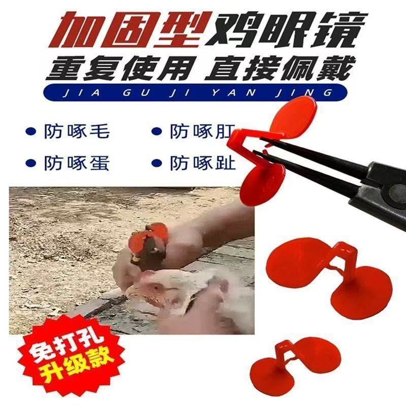鸡眼镜养殖无栓方便防打架防啄毛防啄肛大公鸡卡式鸡戴