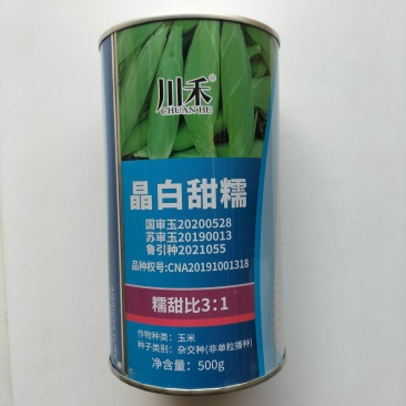川禾晶白甜糯玉米加甜棒大高产种子