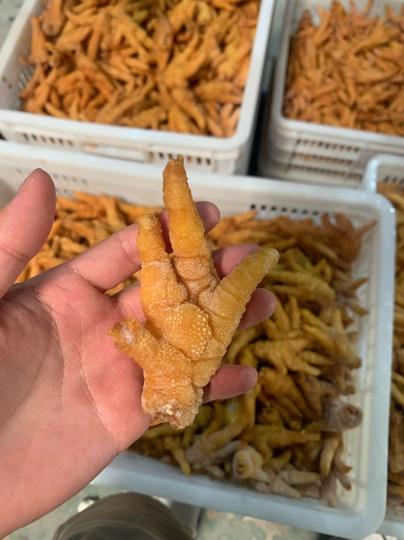 先炸后卤五香虎皮凤爪商用批发地摊火锅烤串香锅等