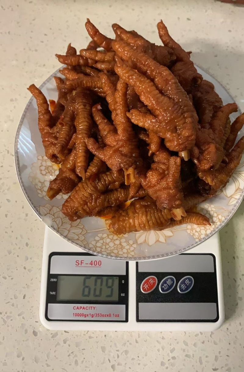 先炸后卤五香虎皮凤爪商用批发地摊火锅烤串香锅等