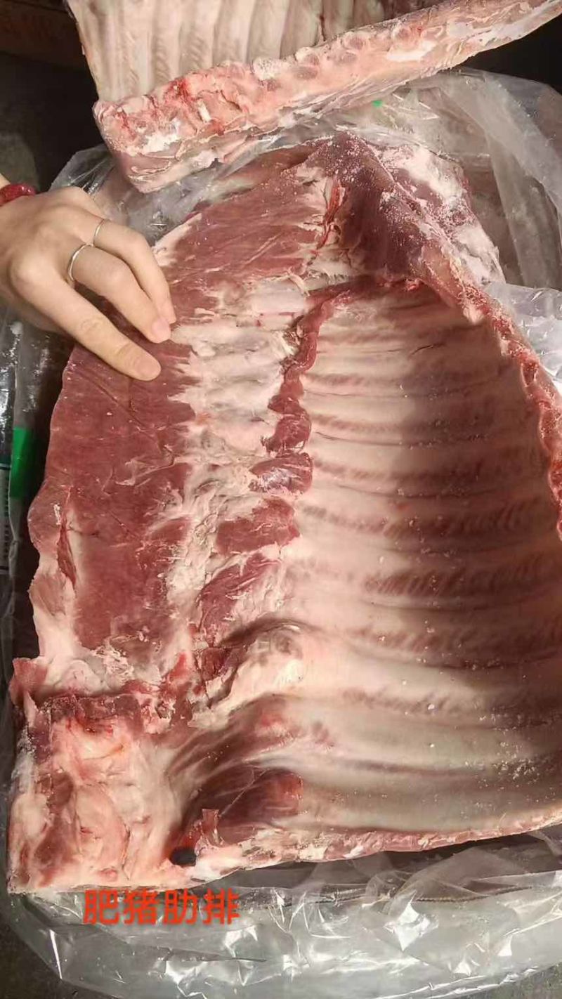 山东农家猪肋排批发源头工厂现货供应精选原料配料干净