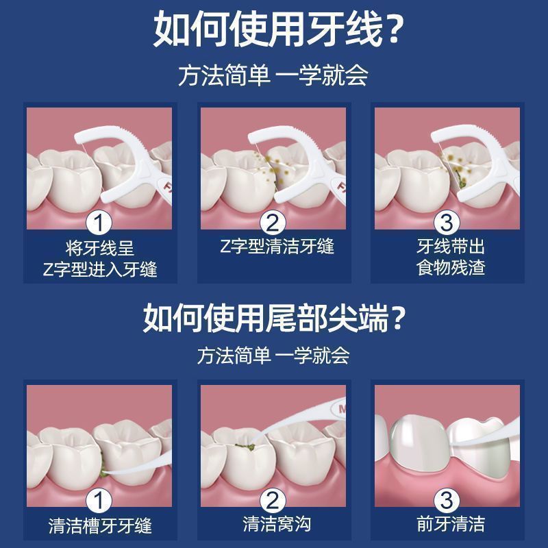 剔牙线超细牙线棒家庭装牙线成人一次性牙签安全剔牙正品牙线