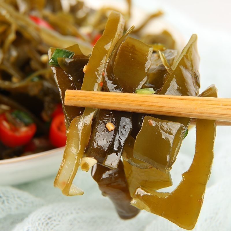 海带丝开袋即食香辣下饭菜凉拌大小包装零食整箱包