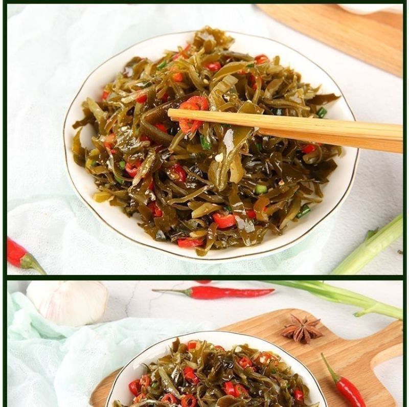 海带丝开袋即食香辣下饭菜凉拌大小包装零食整箱包