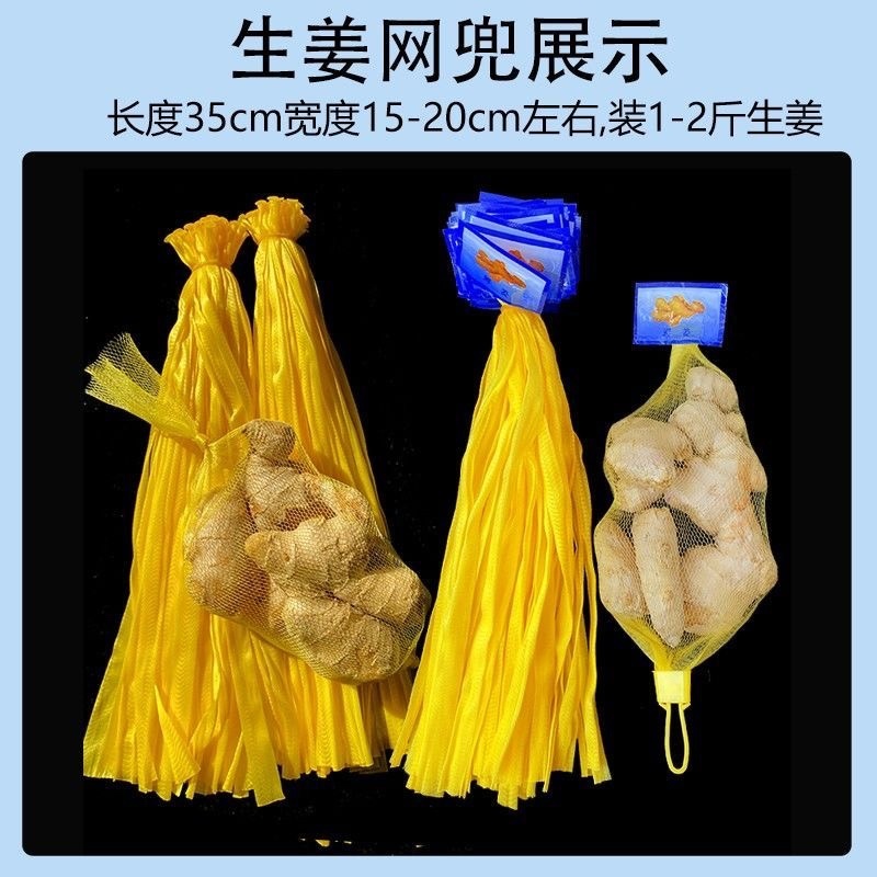 1000个生姜大蒜带标签加密尼龙超市专用小网兜网袋厂家