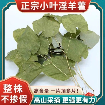 中药材淫羊藿三枝九叶草野生甘肃货泡酒泡茶高含量批发零售