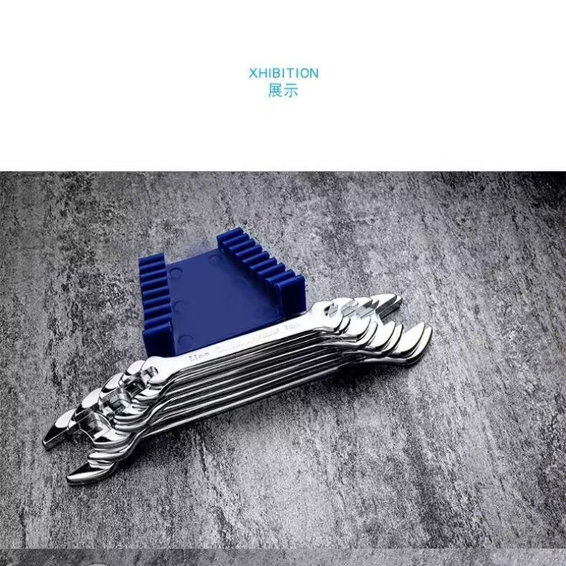 开口扳手八件套镀络呆扳手全套汽修工具常用工业叉口加厚