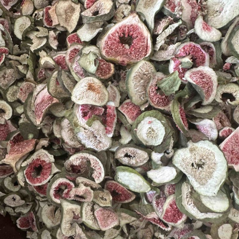 无花果干实物拍摄无糖无硫黄放心食用冻干无花果