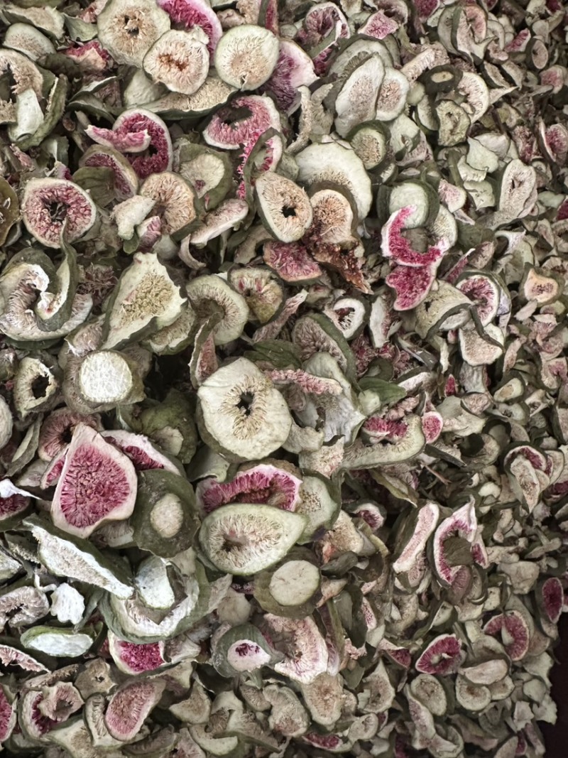无花果干实物拍摄无糖无硫黄放心食用冻干无花果
