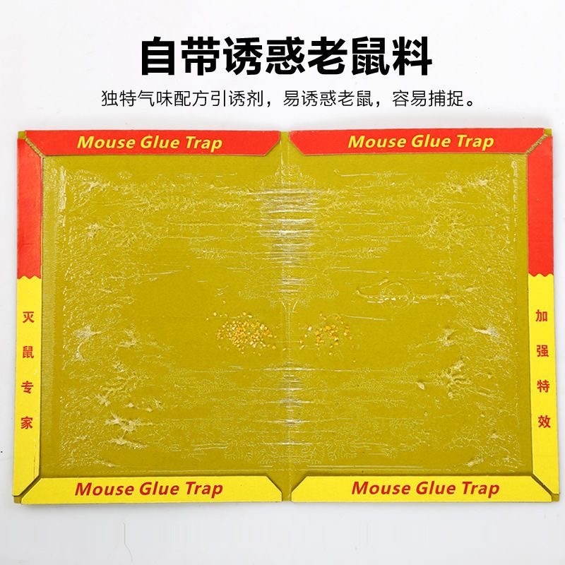 强力粘鼠板家用正品超强力胶捉粘大老鼠灭鼠捕鼠神器一窝