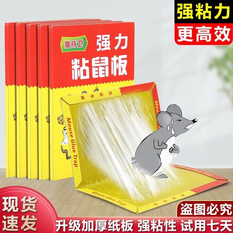 强力粘鼠板家用正品超强力胶捉粘大老鼠灭鼠捕鼠神器一窝