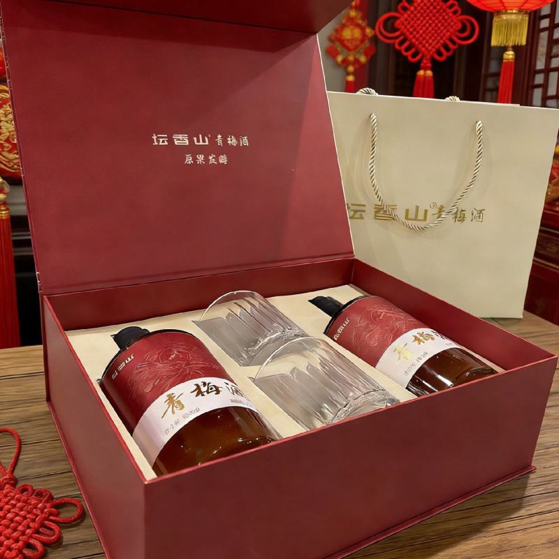 坛香山原果发酵青梅酒500ml白金礼盒装