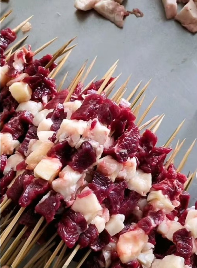 【工厂直发】户外家用餐饮牛肉串新鲜烧烤当天发货诚信经营