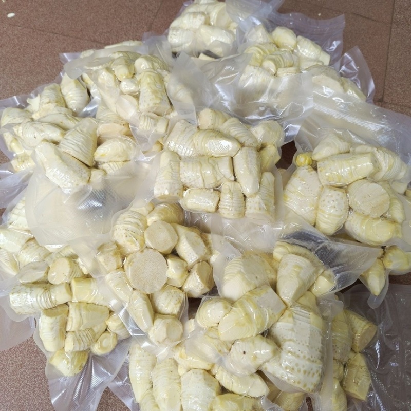 新鲜现剥冬笋肉，真空独立包装！